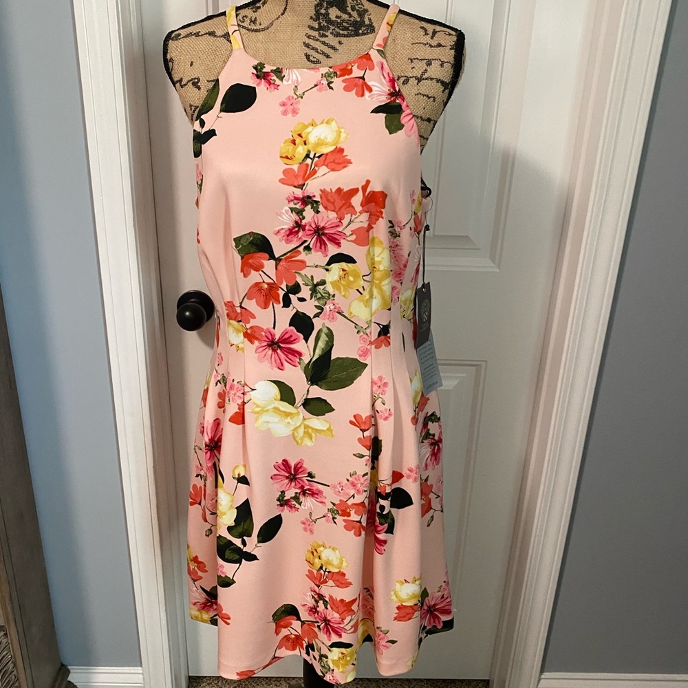 Vince Camuto Floral Spaghetti strap dress size 14